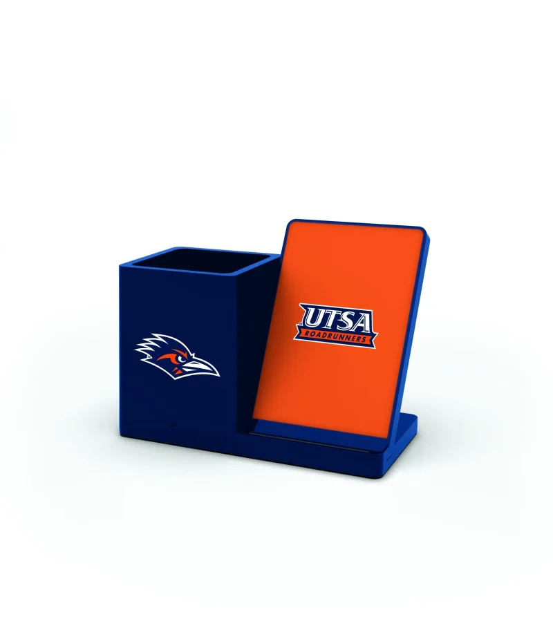 utsa roadrunners wireless charging desk organizer scaled