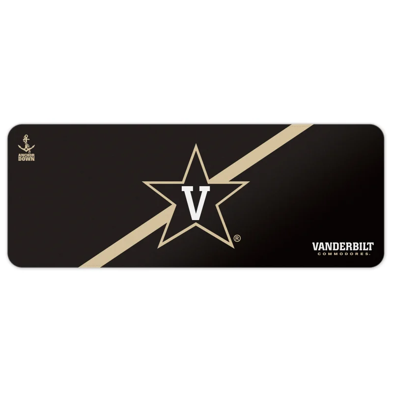 vanderbilt commodores desk mat collegiate team stripe scaled