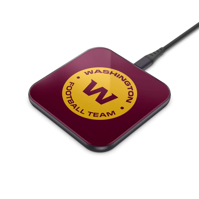 washington commanders nfl wireless charger pad