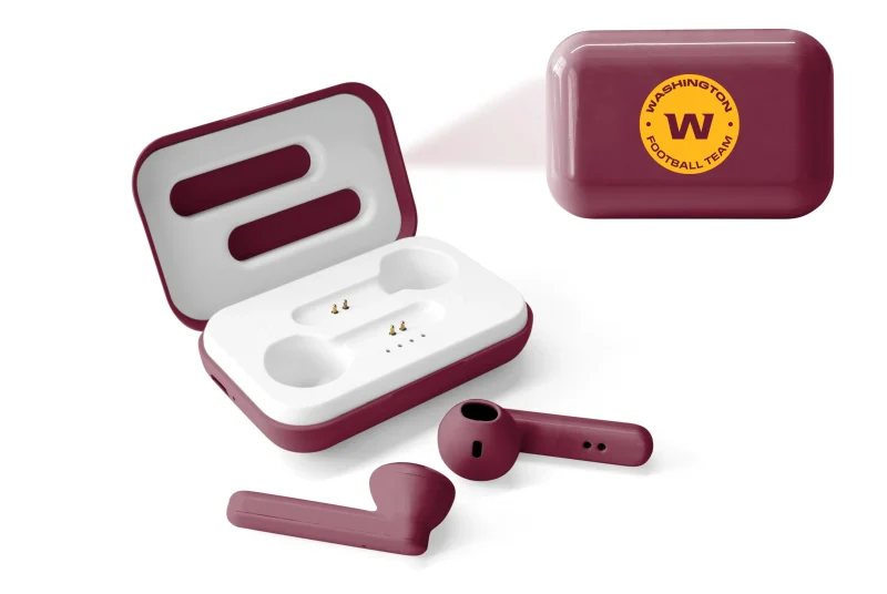 washington football team wireless earbuds nfl bluetooth v4 scaled