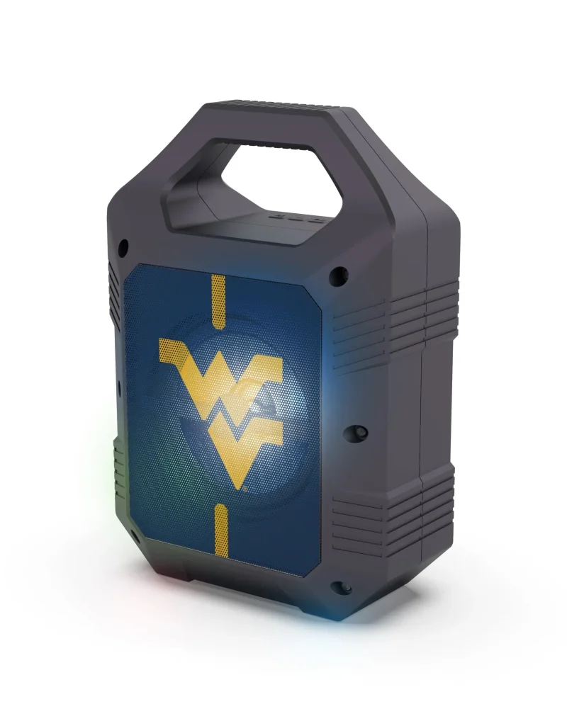 west virginia mountaineers xl bluetooth speaker shockproof design