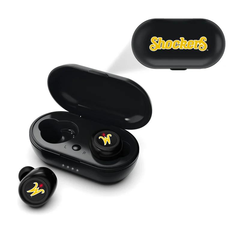 wichita state shockers true wireless earbuds scaled