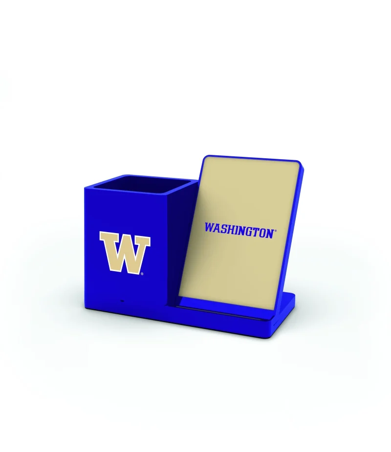 wireless charging pen holder for washington huskies fans scaled