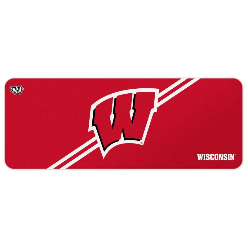 wisconsin badgers desk mat team stripe design scaled