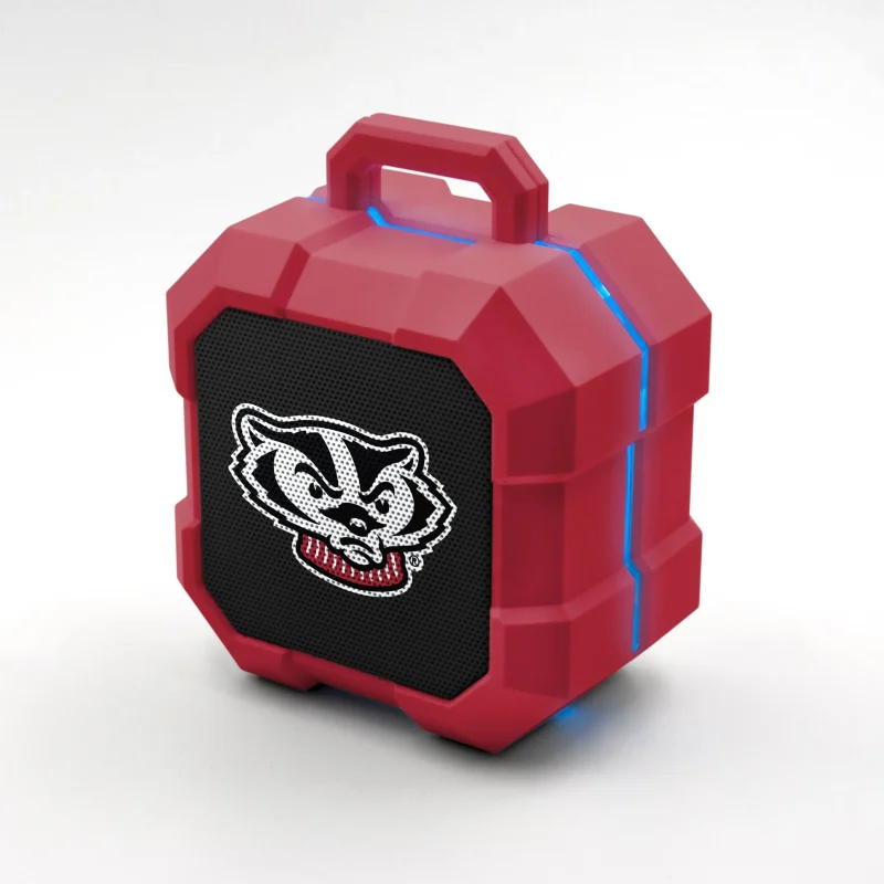 wisconsin badgers led shockbox speaker