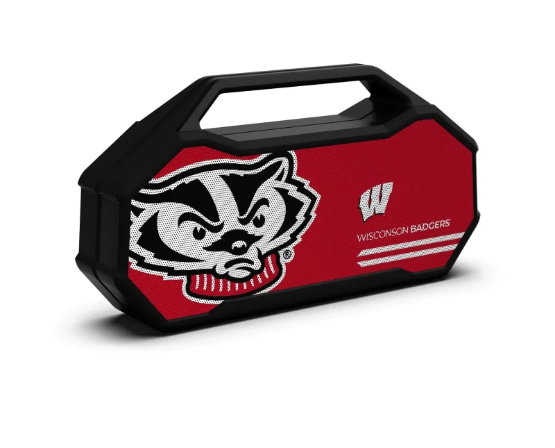 wisconsin badgers shockbox xl bluetooth speaker