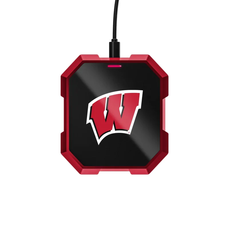 wisconsin badgers wireless charger pad