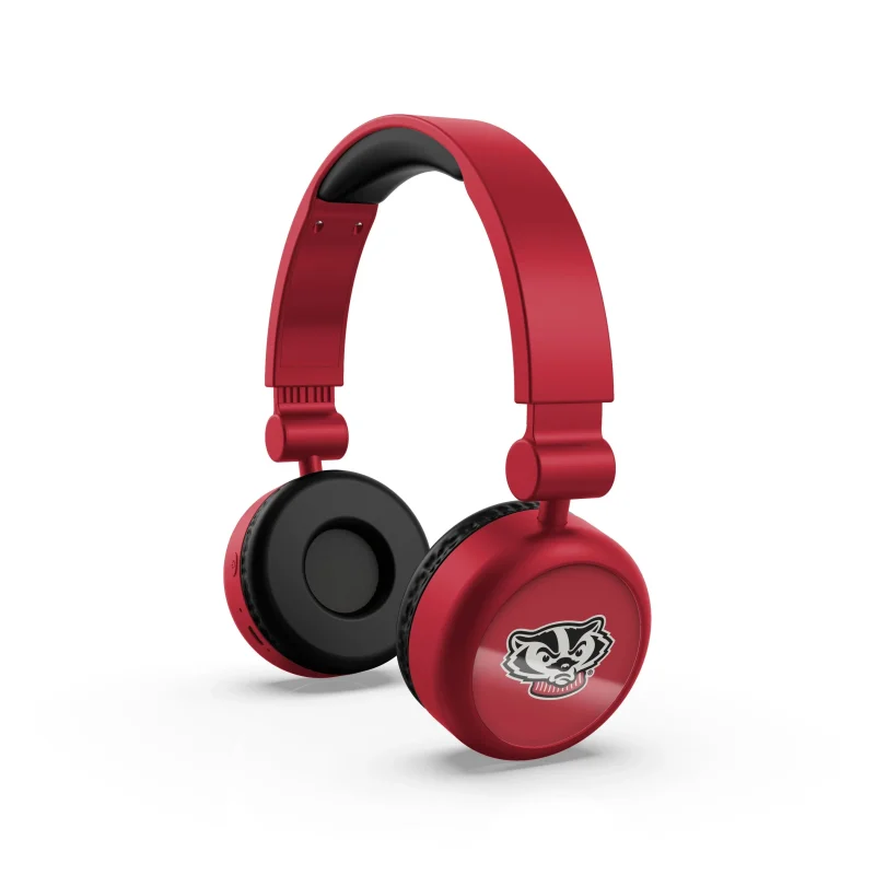 wisconsin badgers wireless on ear headphones scaled